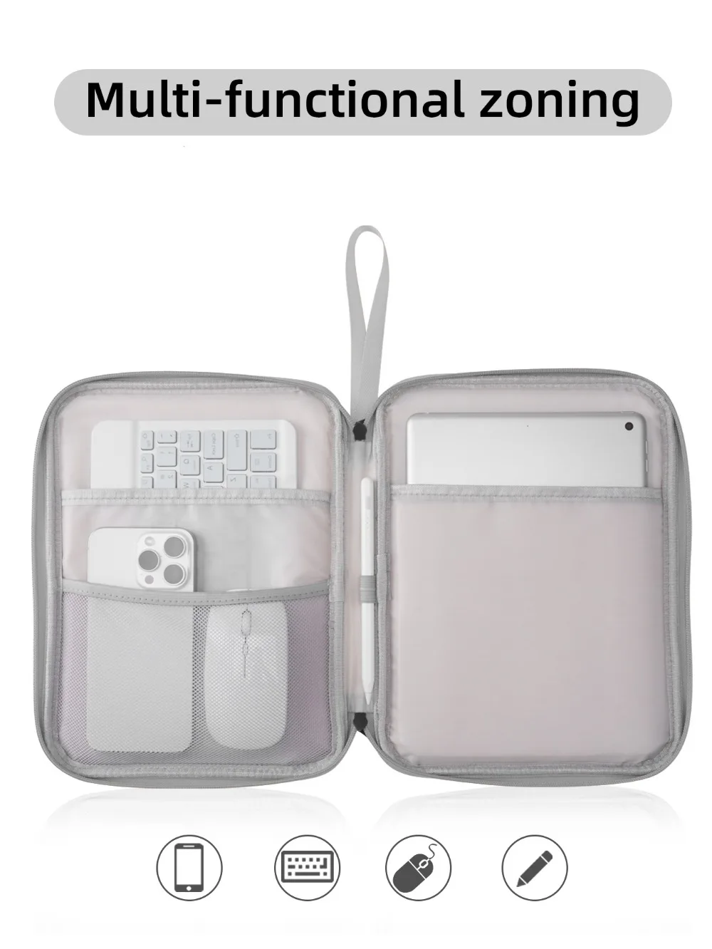 Borse per Tablet per custodia per borsa da 7.9-12.9 pollici per iPad Samsung Xiaomi Lenovo Cover custodia antiurto Multi tasche Anti-polvere