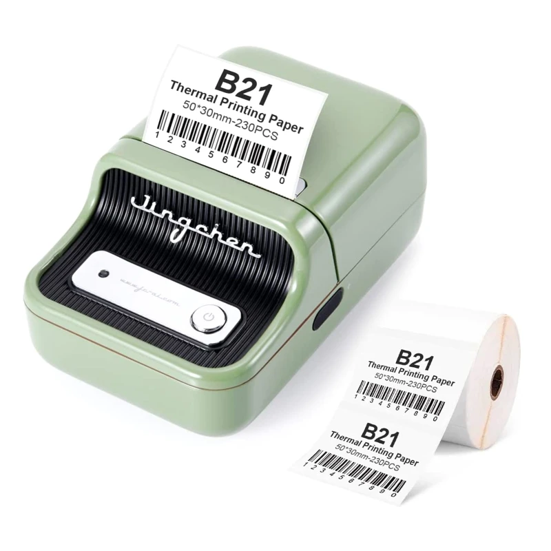 20CB B21 Label Printer Portable Bluetooth-compatible Thermal Printer for Small Price Tag Sticker Jewelry Supermarket Home