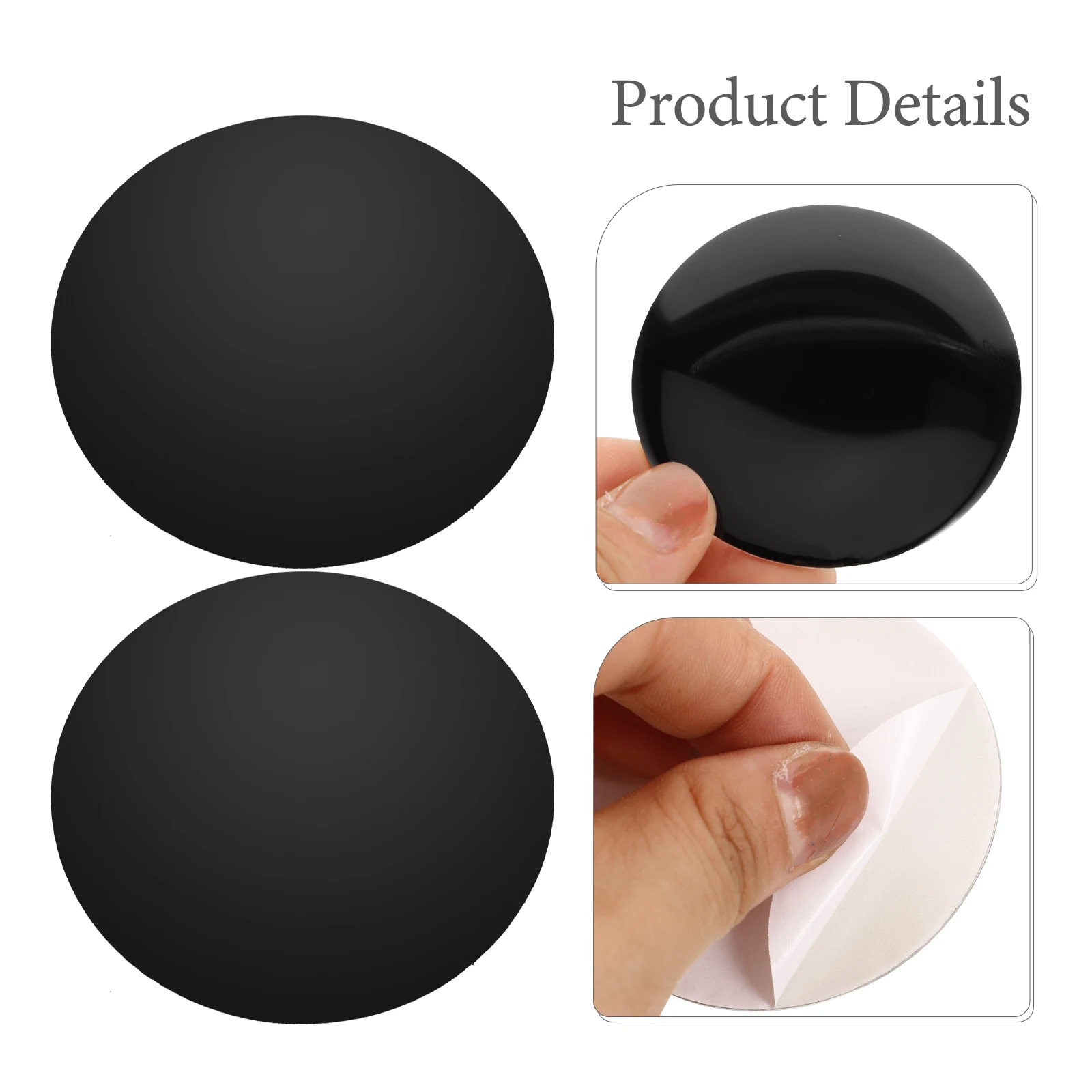 4pcs Stickers 56MM Black Wheel Decals Center Cap Cover Car Center Cap Stickers for Car Hubcaps Decor Tire Accessories
