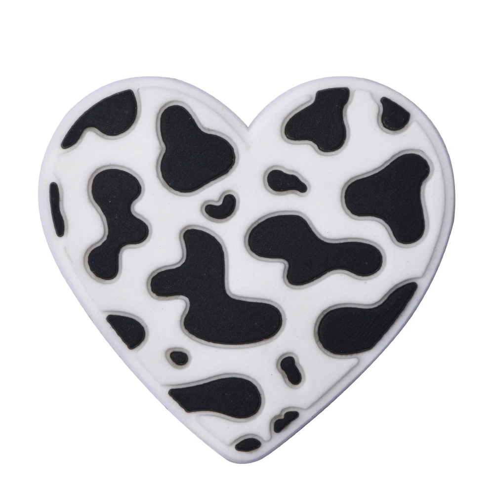 1pcs New Mixstyle Food Drink Shoe Charms Pancake Rolls Juice Noodle Shoe Decoration Black And White Heart Star Shape Clog Charms