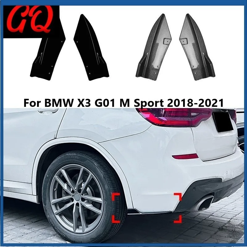 

Car Rear Bumper Splitter For BMW X3 G01 M Sport 2018-2021 Diffuser Side Fin Cover Spoiler Auto Body Kits Car Accessories