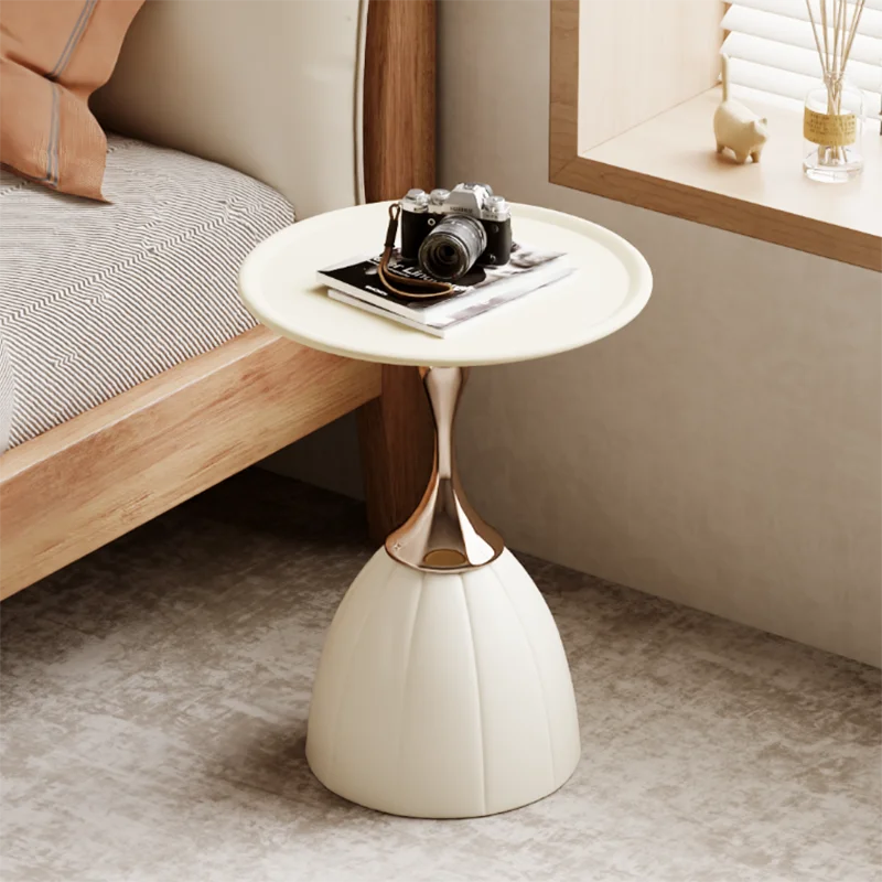 

Round Living Room Side Table Design Aesthetic White Luxury Coffee Tables Small Modern Nordic Mesa Auxiliar Furniture For Home