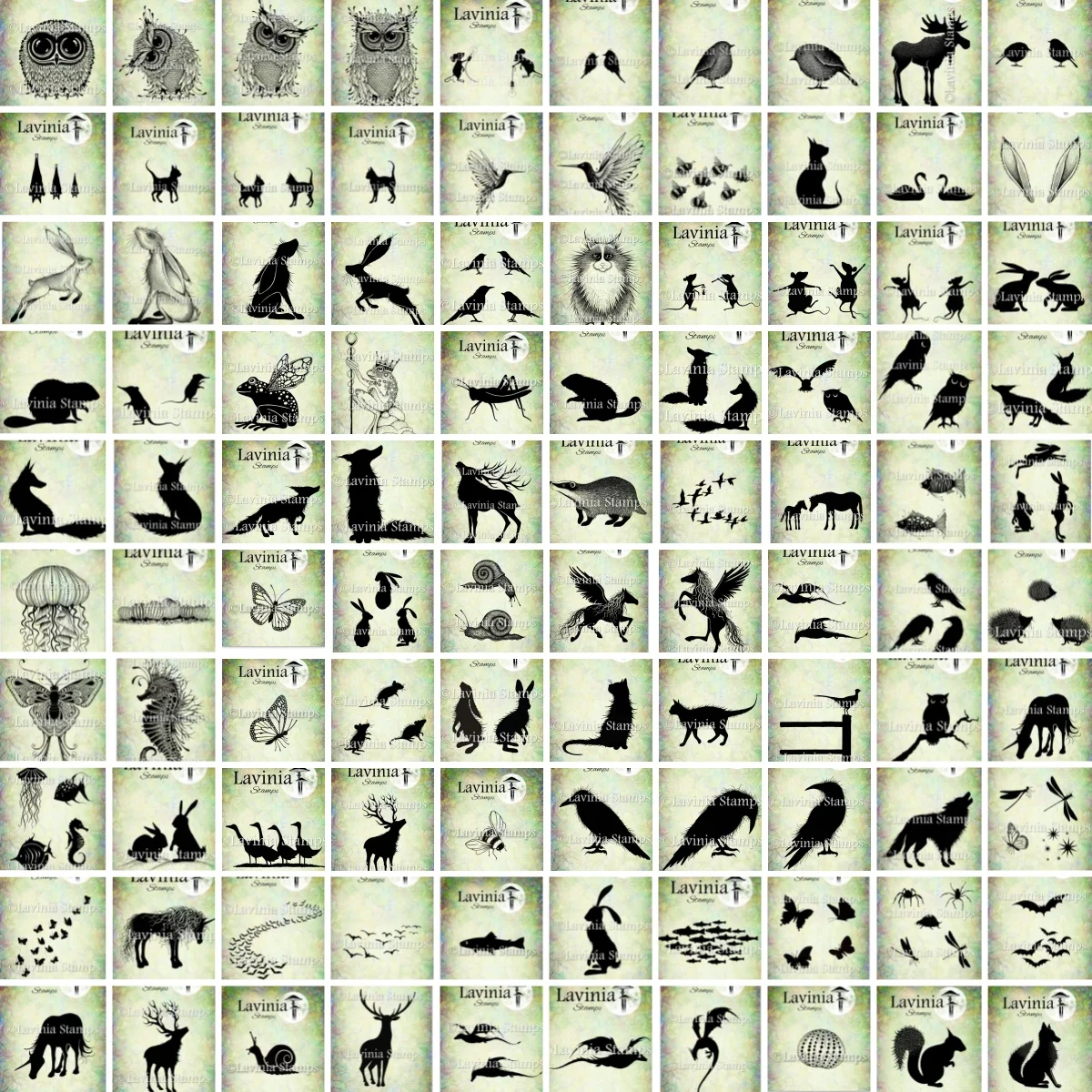 

Creatures Stamps Collection Clear Stamps DIY Scrapbook Embossed Paper Album Craft Supplies Template Decoration 2025 New Arrivals