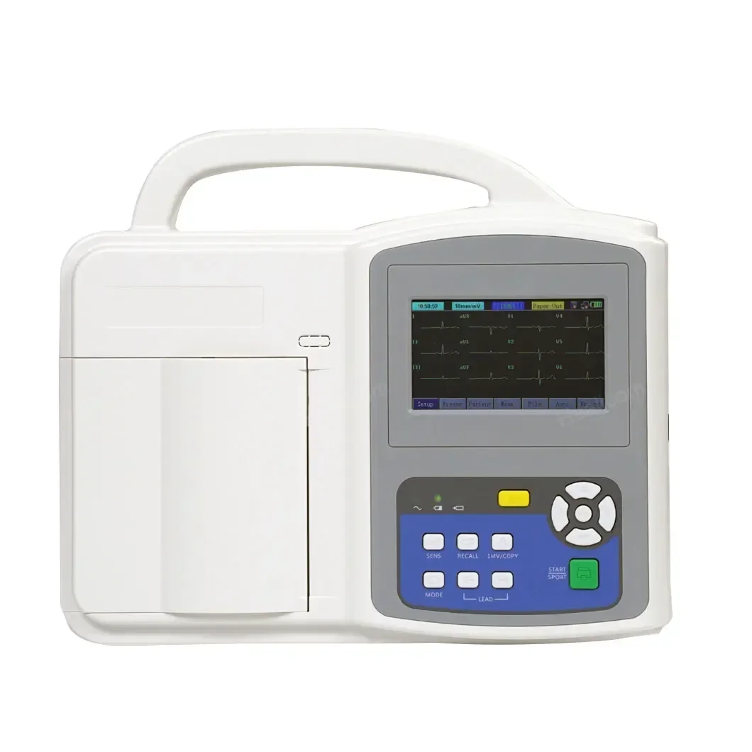 WT-03H 06H Veterinary Portable 6 Channel   Machine, Digital 3 Channels Electrocardiogram