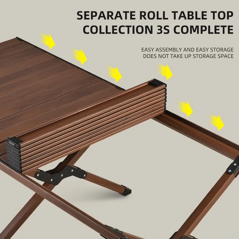 アウトドアキャンプ折りたたみ多機能IGT木製テーブルガスストーブポータブル軽量キャンプBBQグリルテーブルピクニックテーブル