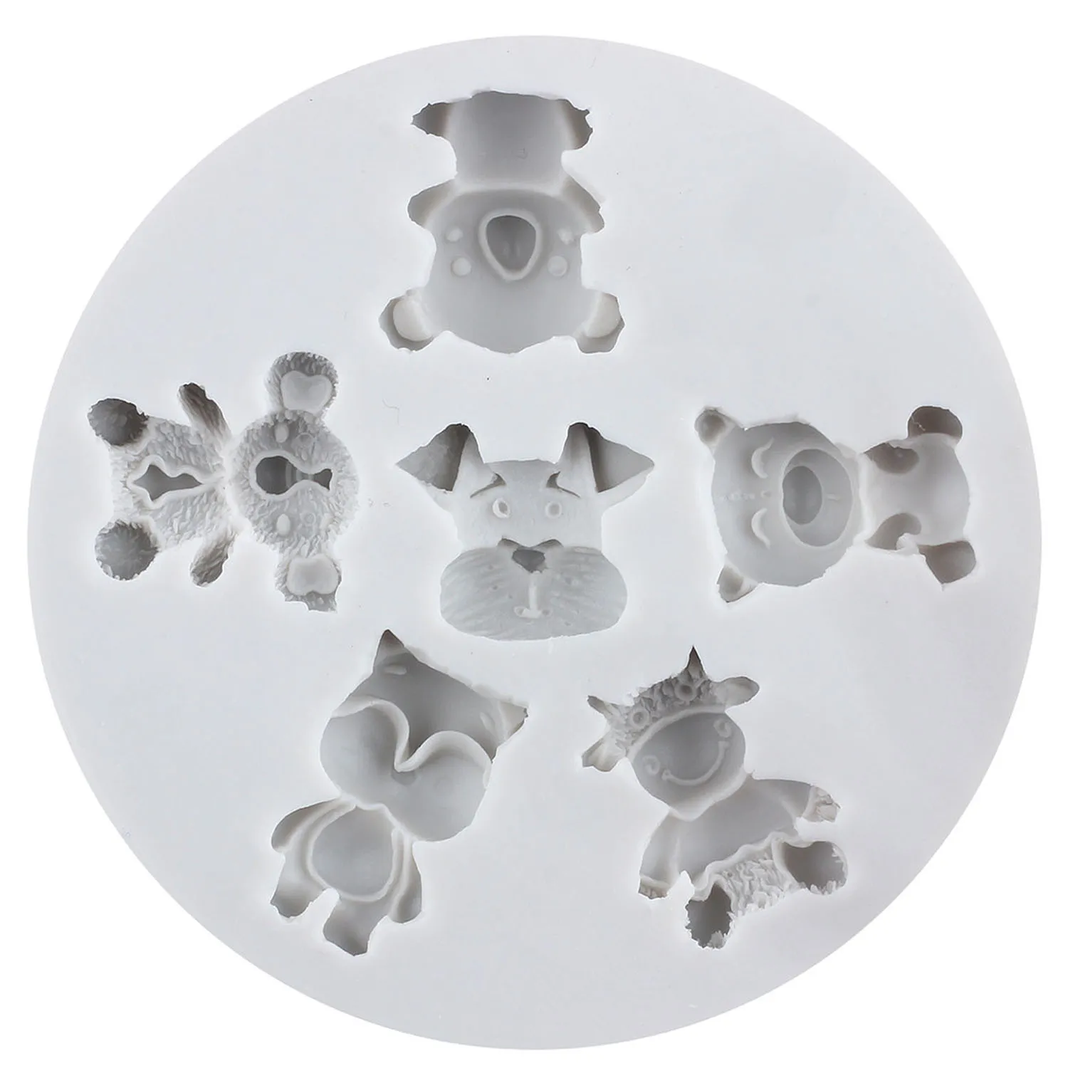 Formy silikonowe Zoo Animal Słoń Fondant Narzędzia do dekorowania ciast Topper na babeczki Czekolada Cukierki Rękodzieło Masa cukrowa Glinka polimerowa