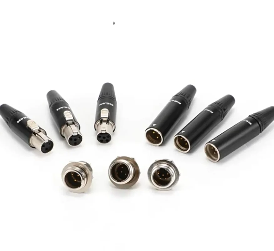 

10pcs RT3MP Mini Canon male socket, three-core wireless pocket seat panel installation xlr