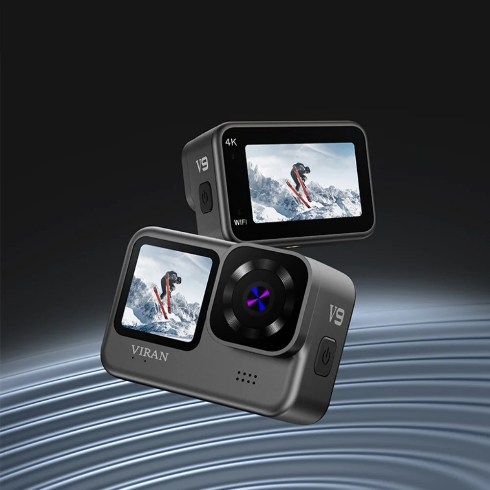 كاميرا V9 Action 5K 30fps 4K60FPS WiFi مضادة للاهتزاز مع شاشة التحكم عن بعد كاميرا رياضية مقاومة للماء مسجل محرك Pro