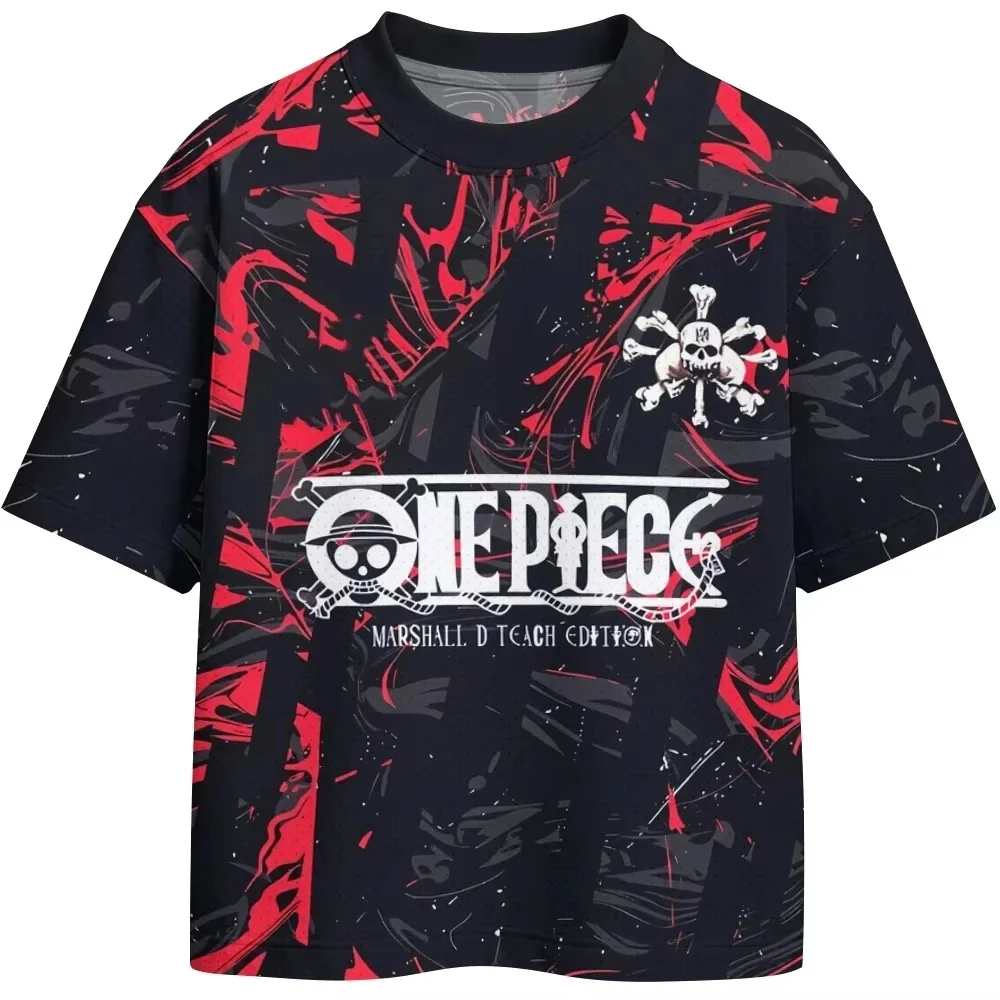 One Piece Luffy Solon Japanese Anime Football Sports Jersey Children's Role Playing Loose Adult Breathable Quick Drying Top