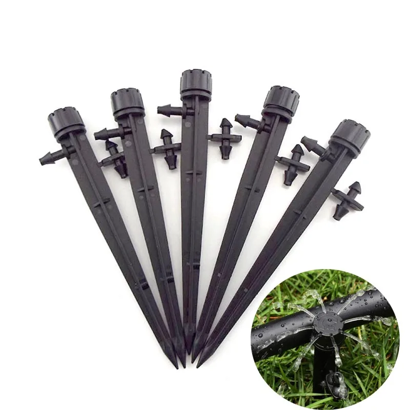 

360 Degree Garden Tools Agriculture Irrigation Sprinkler Splice Sprayer Scattering Gardening Home for 4/7mm watering Hose