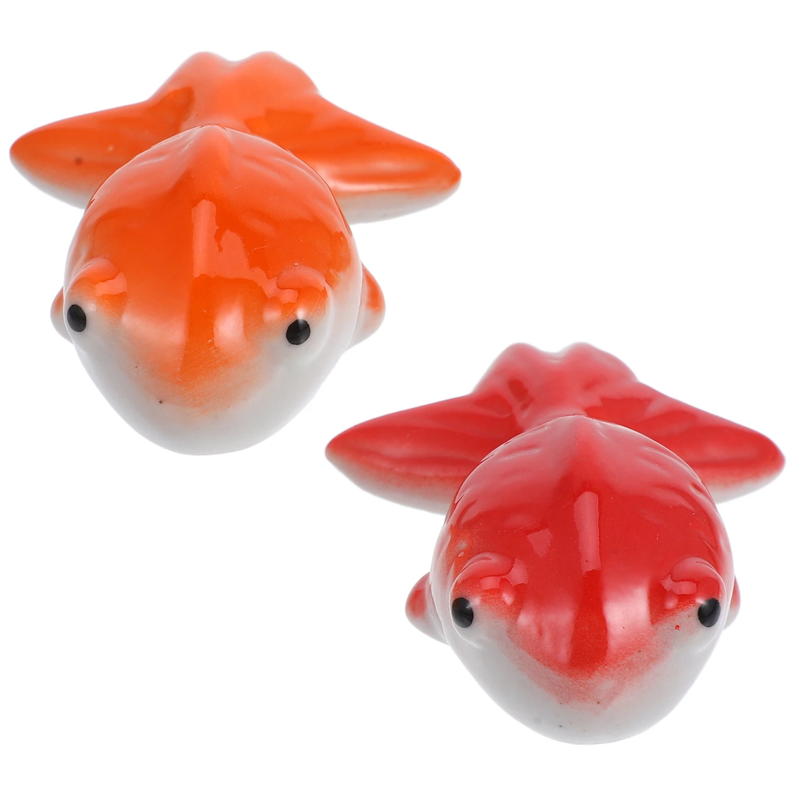 

2 Pieces Realistic Artificial Goldfish for Aquarium Pond Floating Fish Decor Ceramic Koi Fish Garden Water Feature Decoration