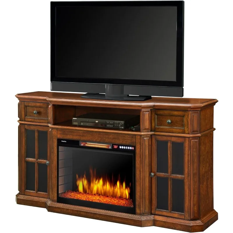 

60" Media Fireplace w/LED Lights and Bluetooth