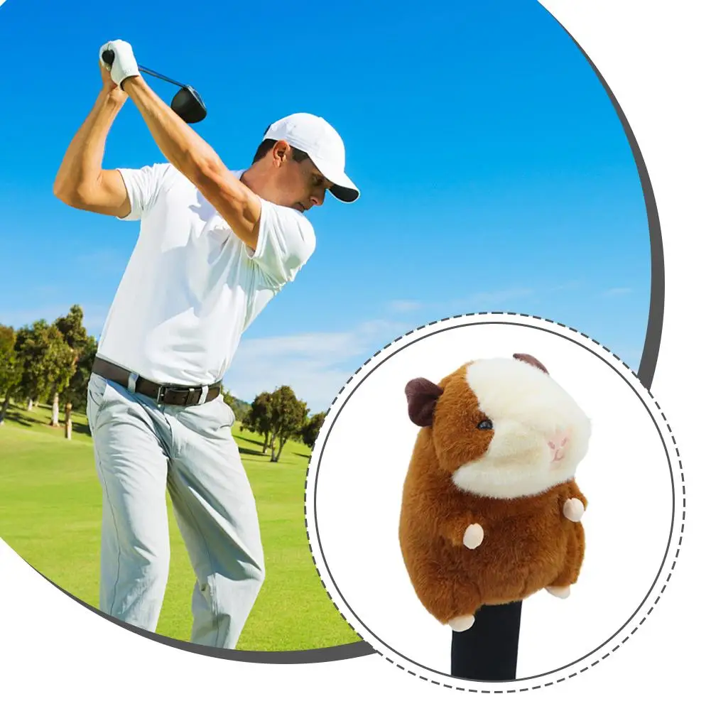كابيبارا شكل نادي الغولف يغطي الرأس أفخم الحيوان كابيبارا جولف سائق غطاء الرأس وضع الرأس الأخضر حالة وقائية الإمدادات