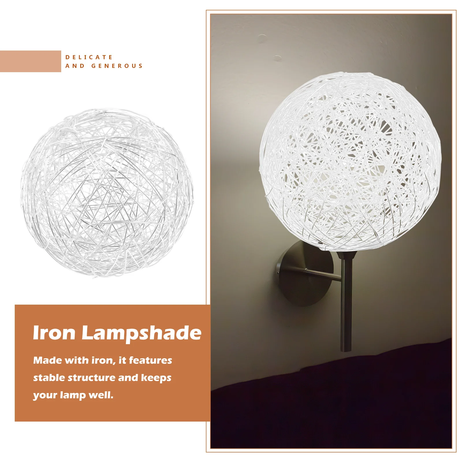 

Полый железный абажур, стильная прочная конструкция для гостиной, спальни, кухни, кафе, декоративный абажур для стола, подвесной чехол