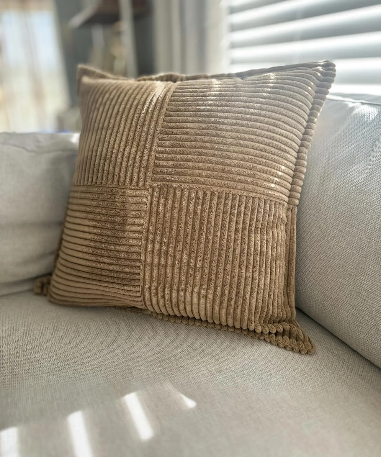 

Осенняя наволочка для дивана 18x18 дюймов, мягкая коричневая вельветовая наволочка для дивана, гостиной, наволочки, осенне-зимний декор