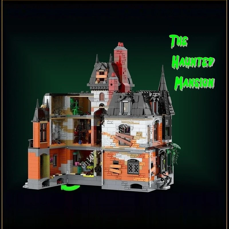 3463PCS Het Spookhuis MOC Creatieve street view Model Bouwstenen Architectuur DIY Onderwijs Assemblage Model Speelgoed Leeftijden