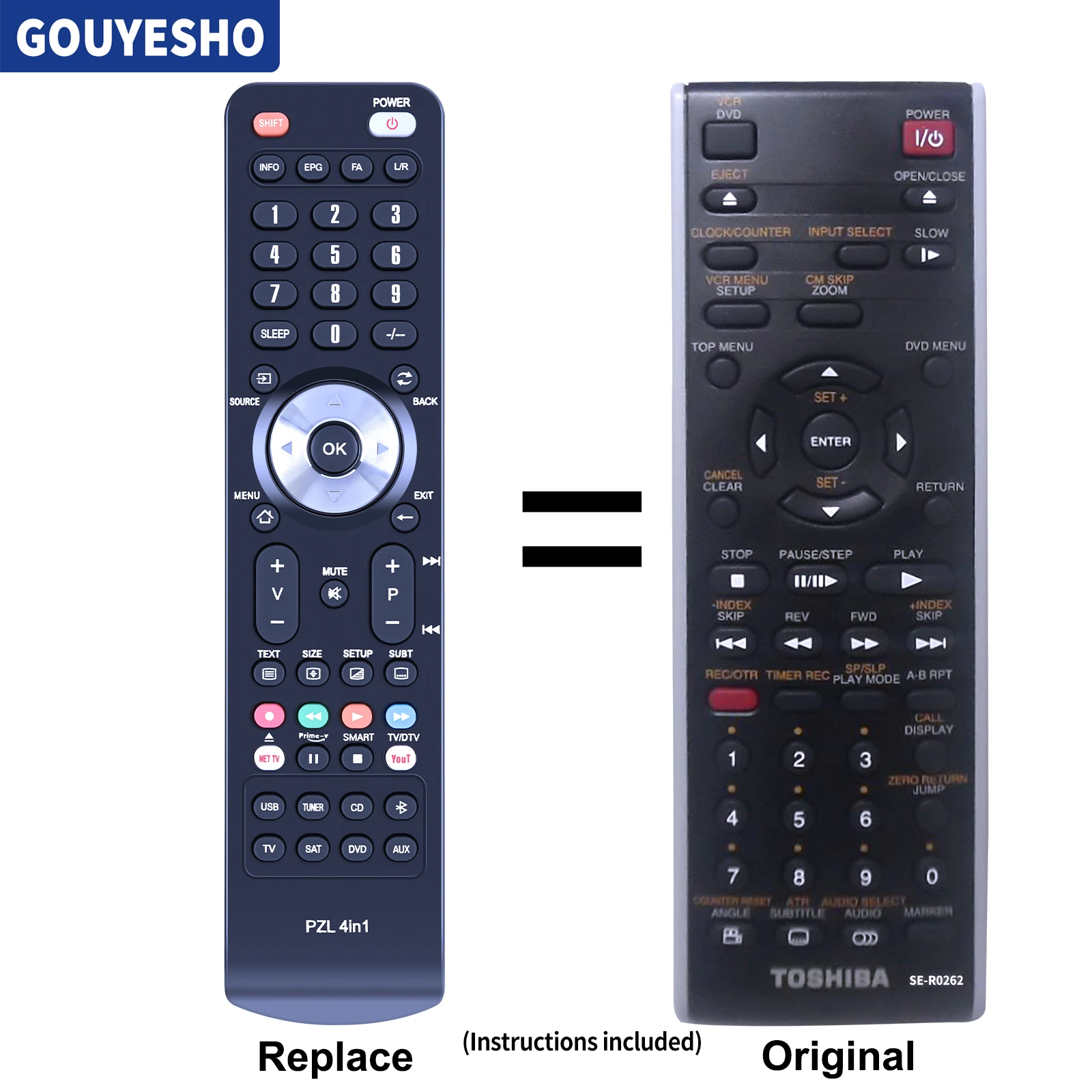 New Remote Control SE-R0262 SE-R0170 for TOSHIBA SDV295KU