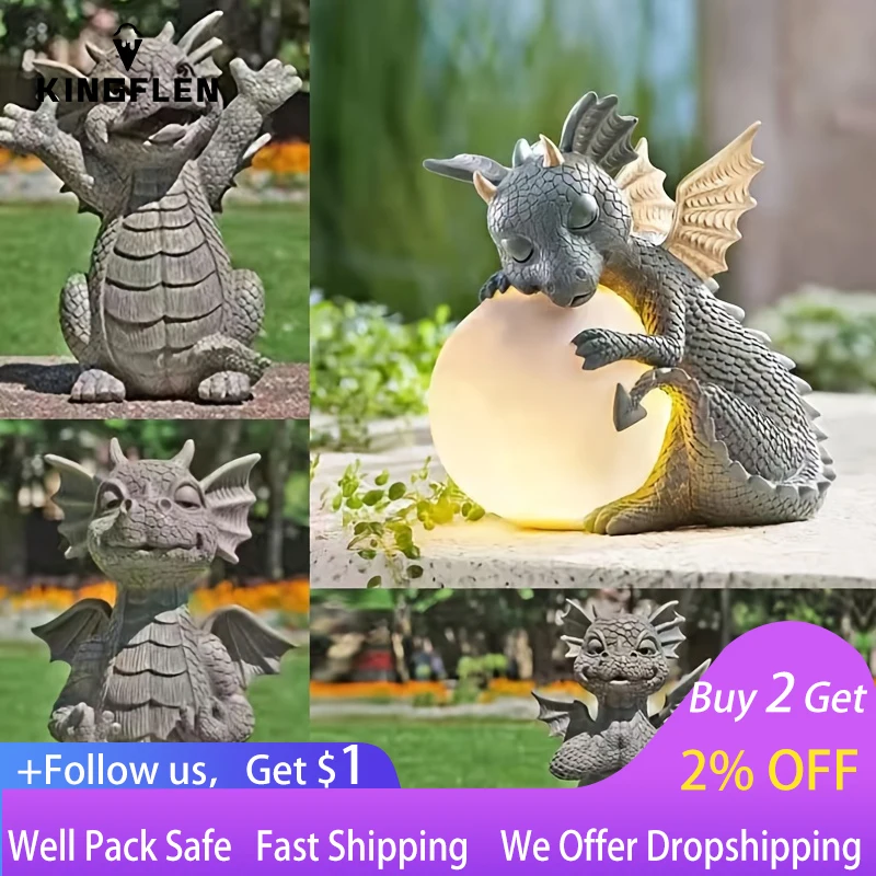 Dragon Garden Ornament: Pray, Meditate and Decorate with This Resin Craft