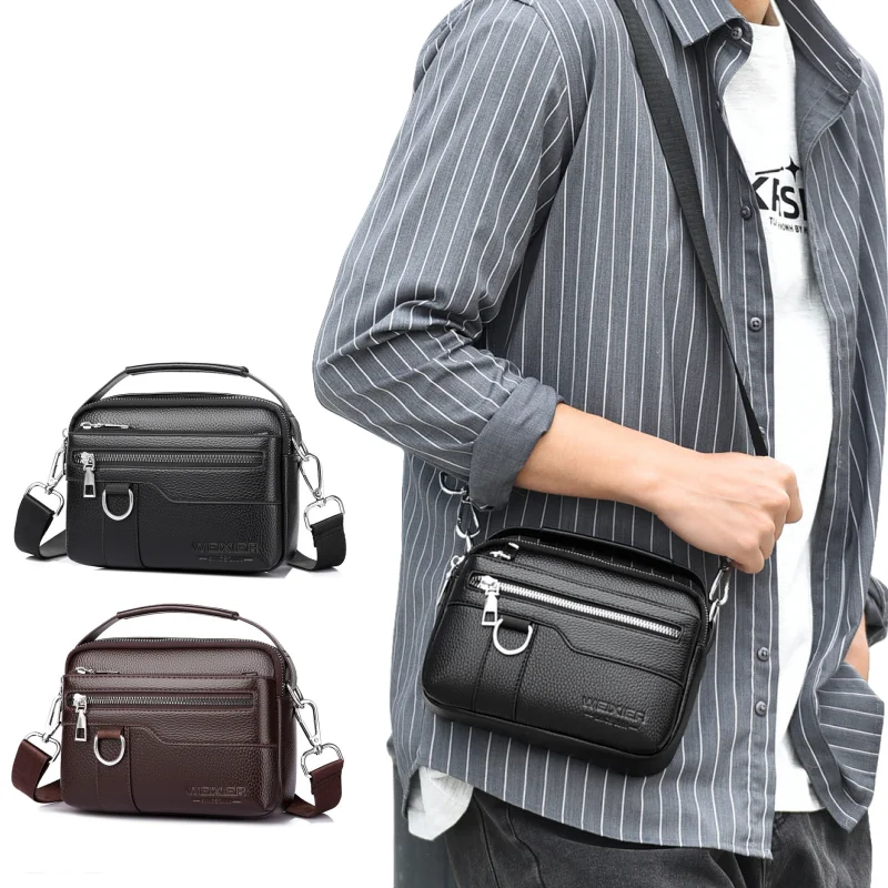 

New Fashionable Men's Crossbody Bag, Simple and Casual Single-shoulder Bag, Multi-functional Large-capacity Small Crossbody Bag