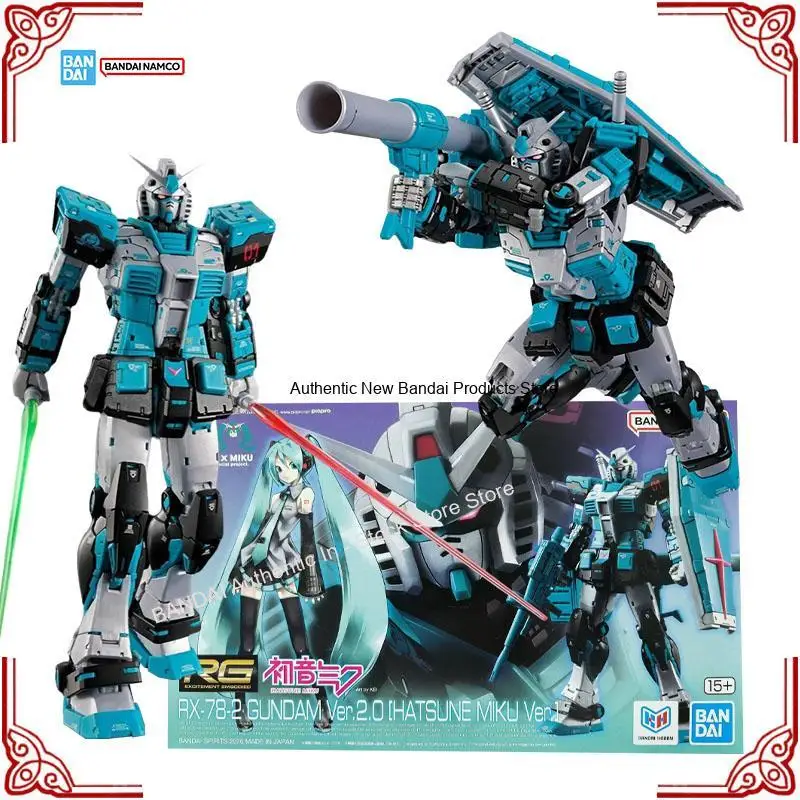 kit-de-modele-gundam-authentique-bandai-rg-1-144-rx-78-2-gundam-ver20-hatsune-miku-figurine-d'action-d'anime-modele-de-collection-a-assembler-jouets