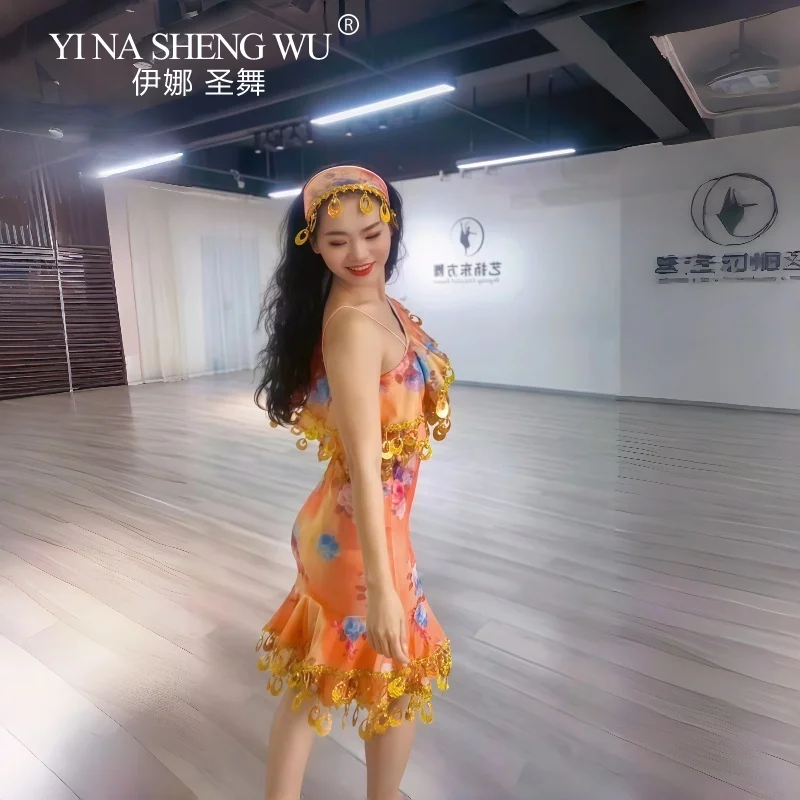 Buikdanseres Kostuum Vrouwen Aangepaste Pailletten Malaya Prestaties Professioneel Kostuum Kinderen BuikdansenCompetiton Jurken