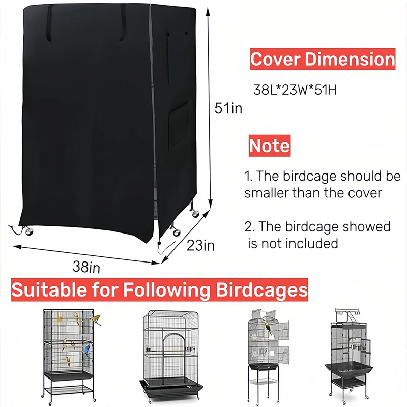 Factory Custom Pets Product Universal Birdcage Cover Blackout & Breathable Birdcage Cover For Pets' Good Night