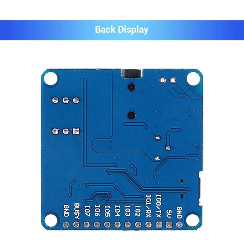 Voice Playback Module MP3 Player UART I/O Trigger Amplifier Class D 5W 8M Storage DY-SV8F Flash SD/TF Card