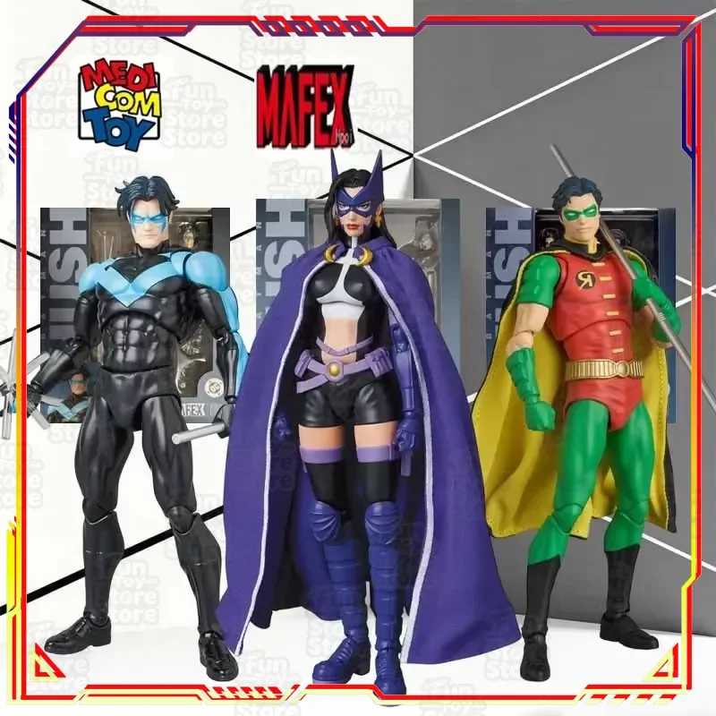 Figura de Acción Medicom Toy MAFEX Robin No.264, Cómics DC Universe, Modelo Articulado Coleccionable de 14.5cm con Caja de Espuma para Fans