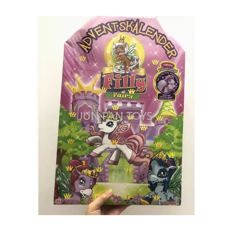 Filly Fairy Adventskalender Surprise Action Figure da collezione con accessori Film classici Simpatici giocattoli mistici Regalo di Natale