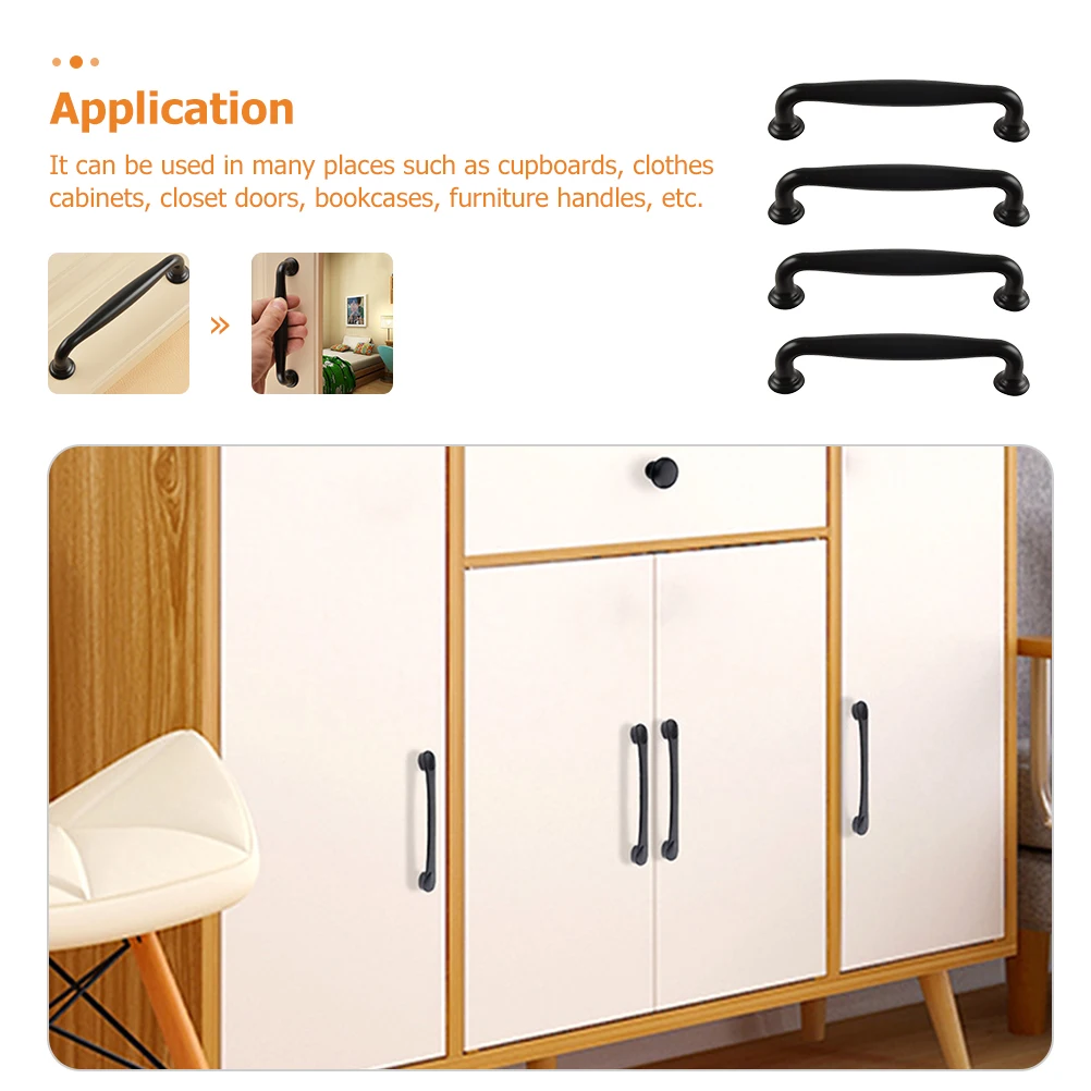 

4 шт., мини-ручка с одним отверстием, гладкая минималистичная ручка ящика, замена для кухонного шкафа, мебели, двери шкафа