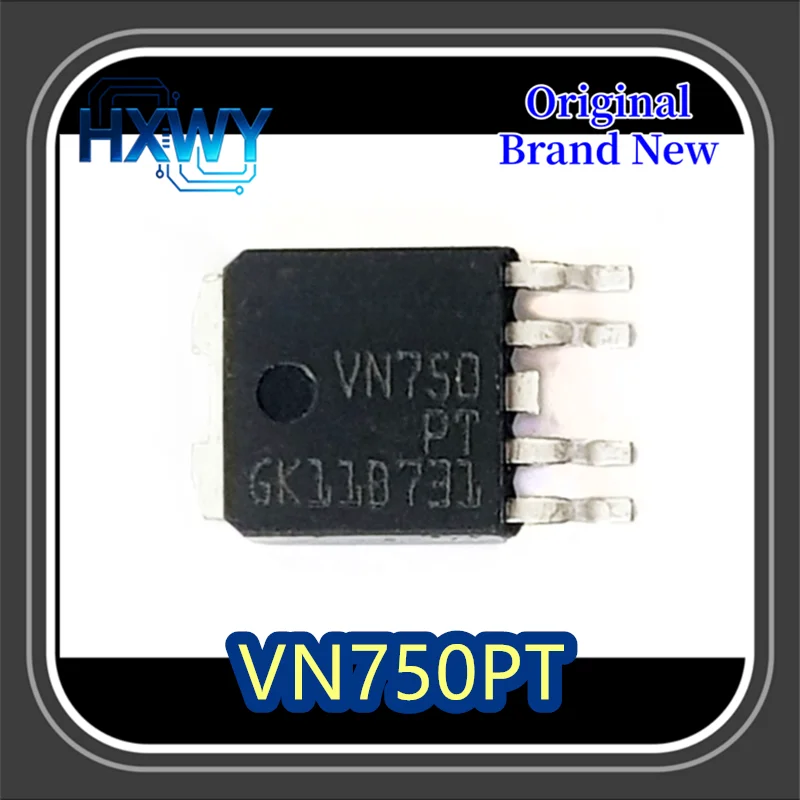 (10/50 Pieces) VN750PT VN750 TO252-4 Intelligent Switching Circuit Protection Power Transistor, Brand New Original