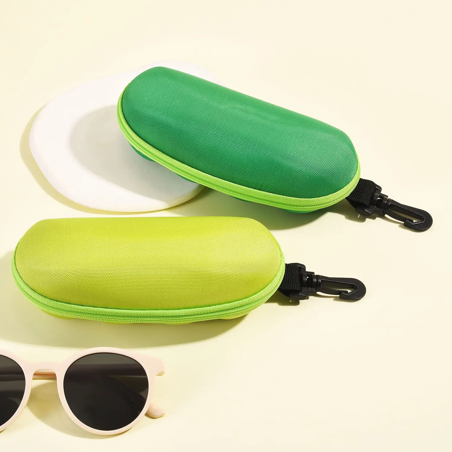 

Sport Sunglasses Glasses Case Portable Hard Sunglasses Case Travel Zipper Eyeglass Case Sunglasses Travel Case With Hook