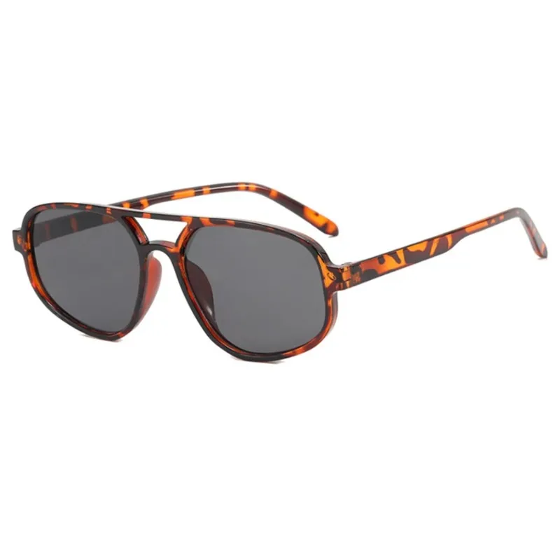 Nuevas Gafas de Sol Retro de Doble Puente para Hombre, Moda Simple, Ligeras, Estilo Ojo de Gato, Gafas de Sol para Mujer, Tendencia, Protección UV400