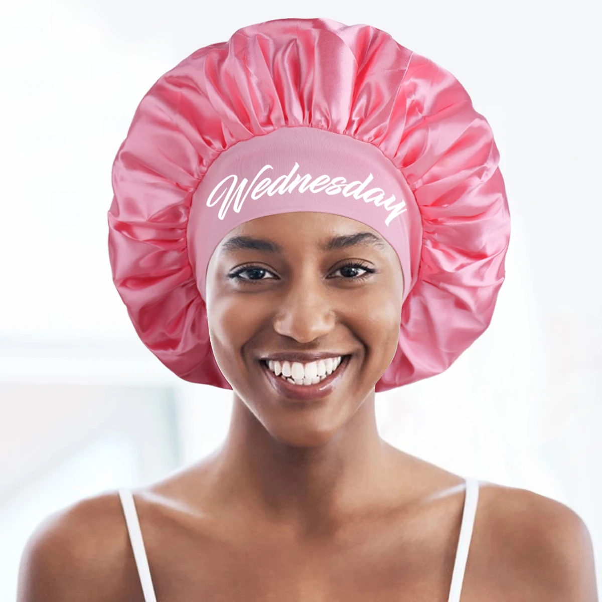 1 x weiche, atmungsaktive Schlafmütze zum Schutz vor Haaren – einlagige Unisex-Twist-Mütze – Detail 14