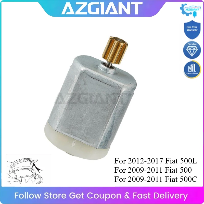 

AZGIANT for Fiat 500 500C 500L Series Car Trunk Lock Actuator Tailgate Mini Motor Easy to Replace DIY Save Money #51876008