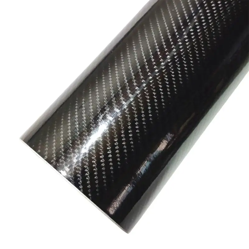 

Car Carbon Fiber Sticker Decorative Film For Car 3D / 6D Glossy Black Carbon Fiber Vinyl Wrap Sticker Wrap Roll With Air Release