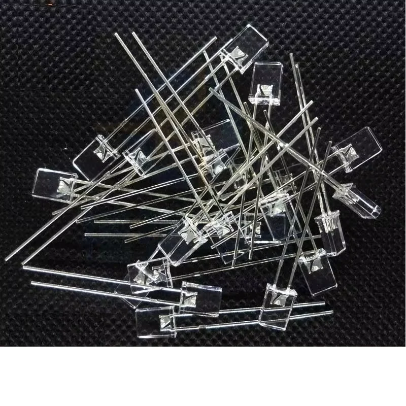 1000pcs/lot  2 * 5 * 7MM haired white 2X5X7MM square transparent white LED light-emitting diode light cube special