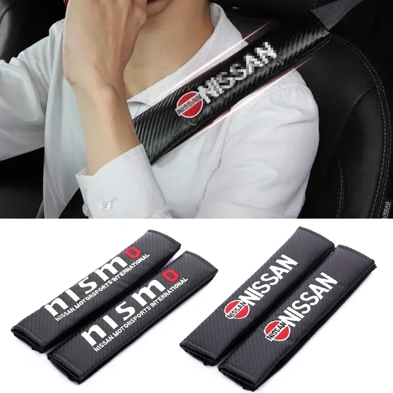 

Car Safety Belt Cover Shoulder Protector Pads for Nissan Versa Sentra Altima Teana Titan Juke Note J10 J11 350z 370z Accessories