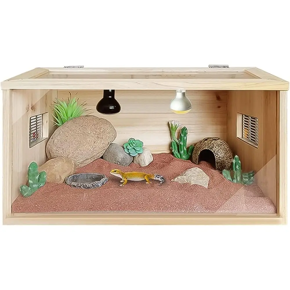 

Compact Animal Habitat for Reptiles and Small Pets: Open-Top Terrarium, 50x30x30cm