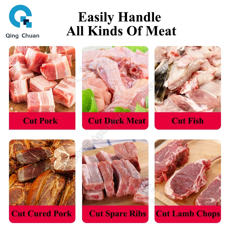 Frozen Meat Dicing Machine Commercial 500 - 1000KG/H for Poultry Ribs Chicken Duck Dicing Machine Ribs Dicing Machine