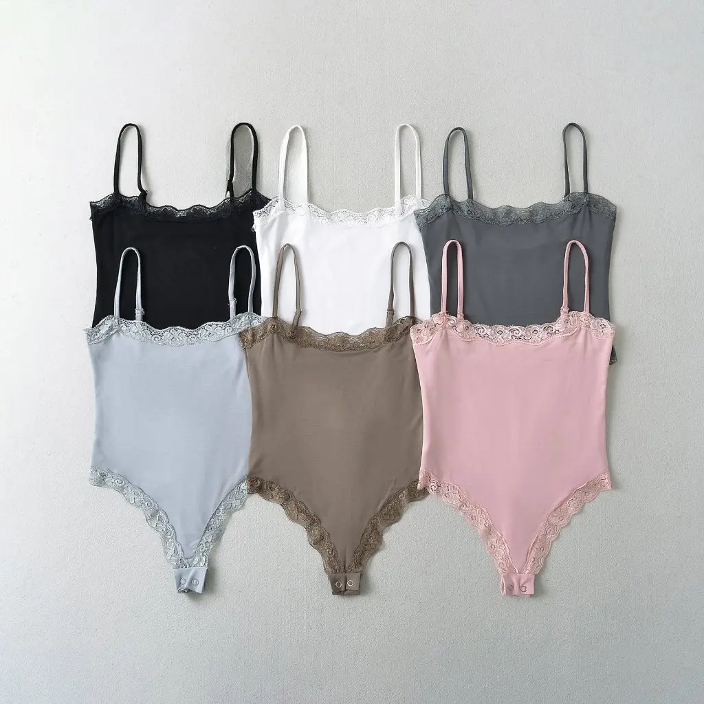 

Summer Sexy Slim-Fit Lace Strap Bodice Women's Camisole Vest European American Style Double-Layer Base Layer
