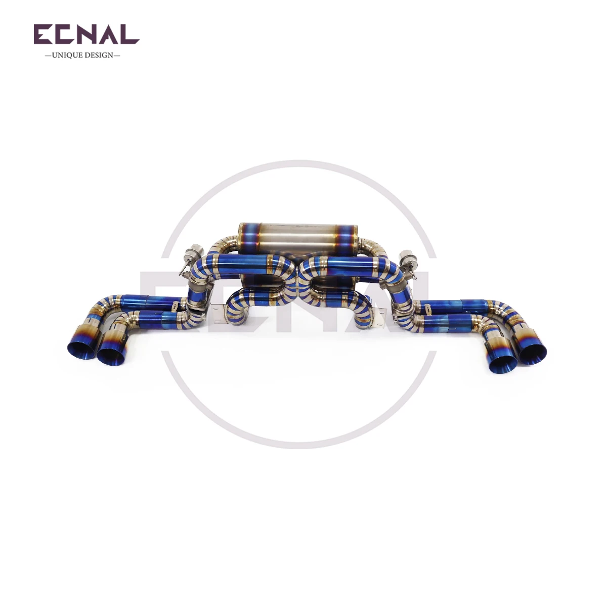

Система выпускного клапана Ecnal TC4, спортивная выхлопная ось из титанового сплава, задняя часть с глушителем клапана для Ferrari F360 3,6 л