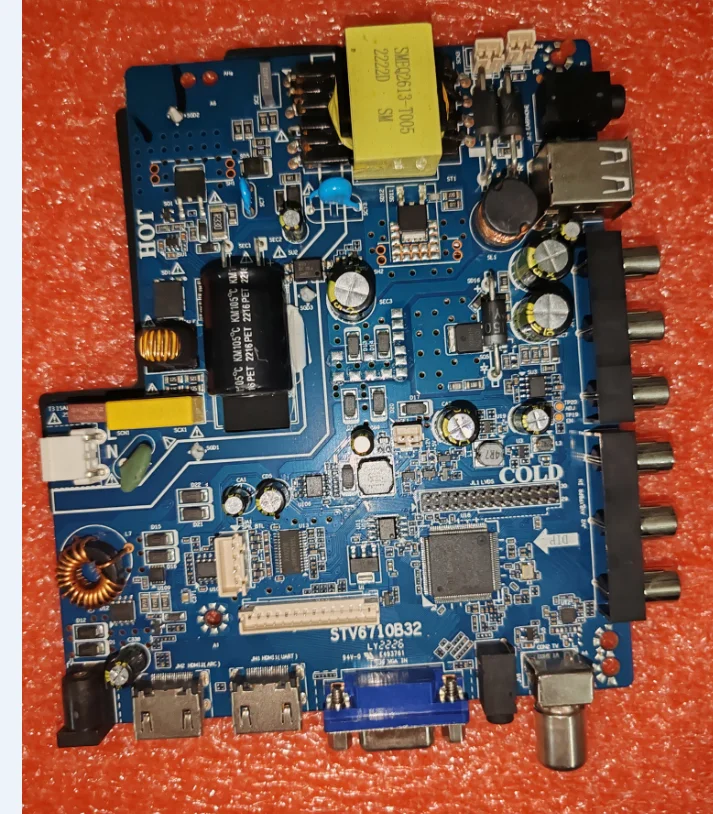 

STV6710B32 LED TV motherboard, physical photo, tested for 30--55V 25W