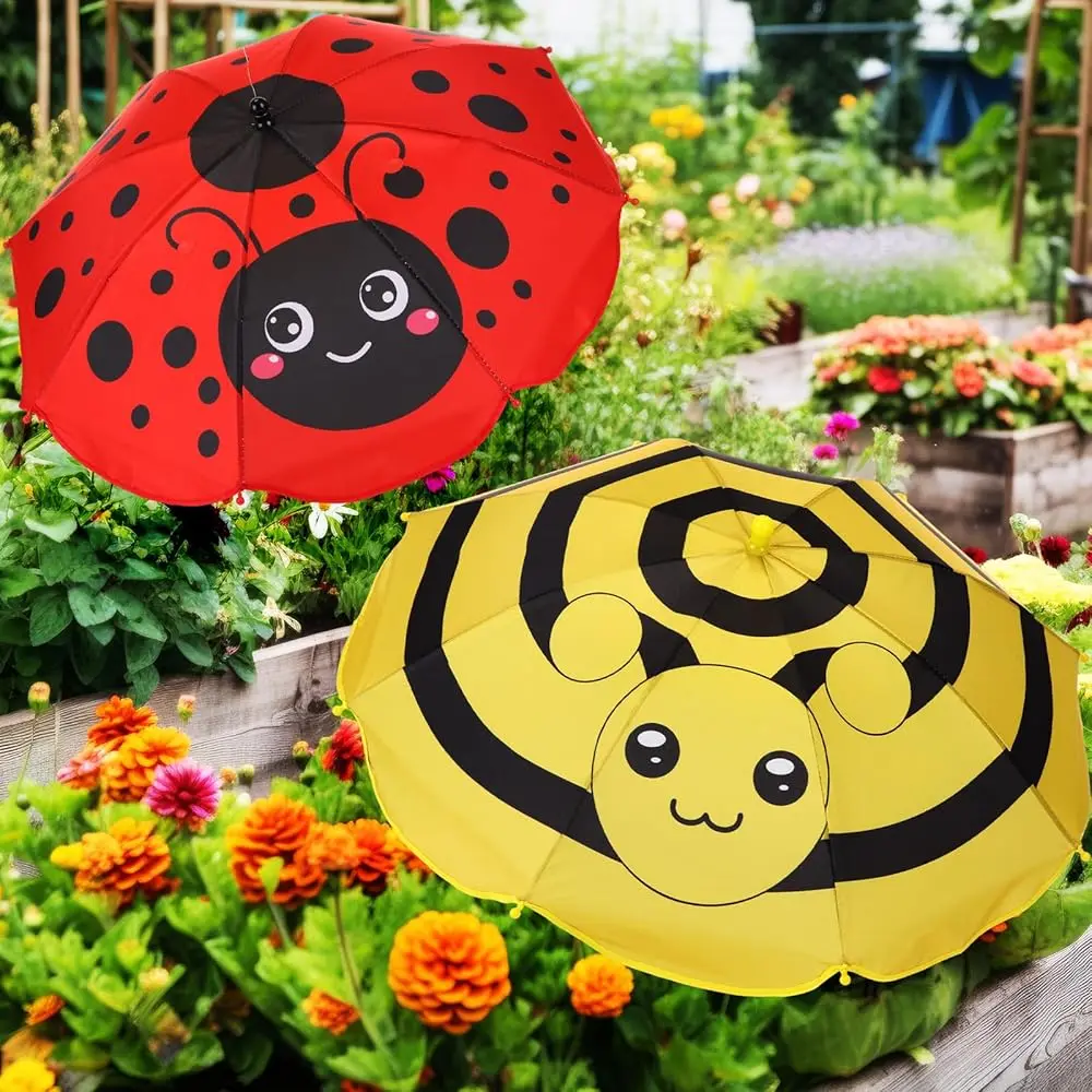 24. 5 Inch Plant Umbrellas for Outdoor Plants Garden Umbrella Shade for Potted Plant, Garden Bed Flower Pot Provide Shade to