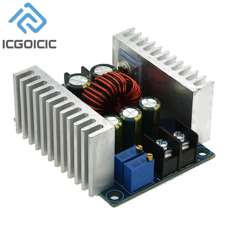 300W 20A DC-DC konverter Buck modul Step Down arus konstan LED Driver modul tegangan Step Down kapasitor elektrolitik