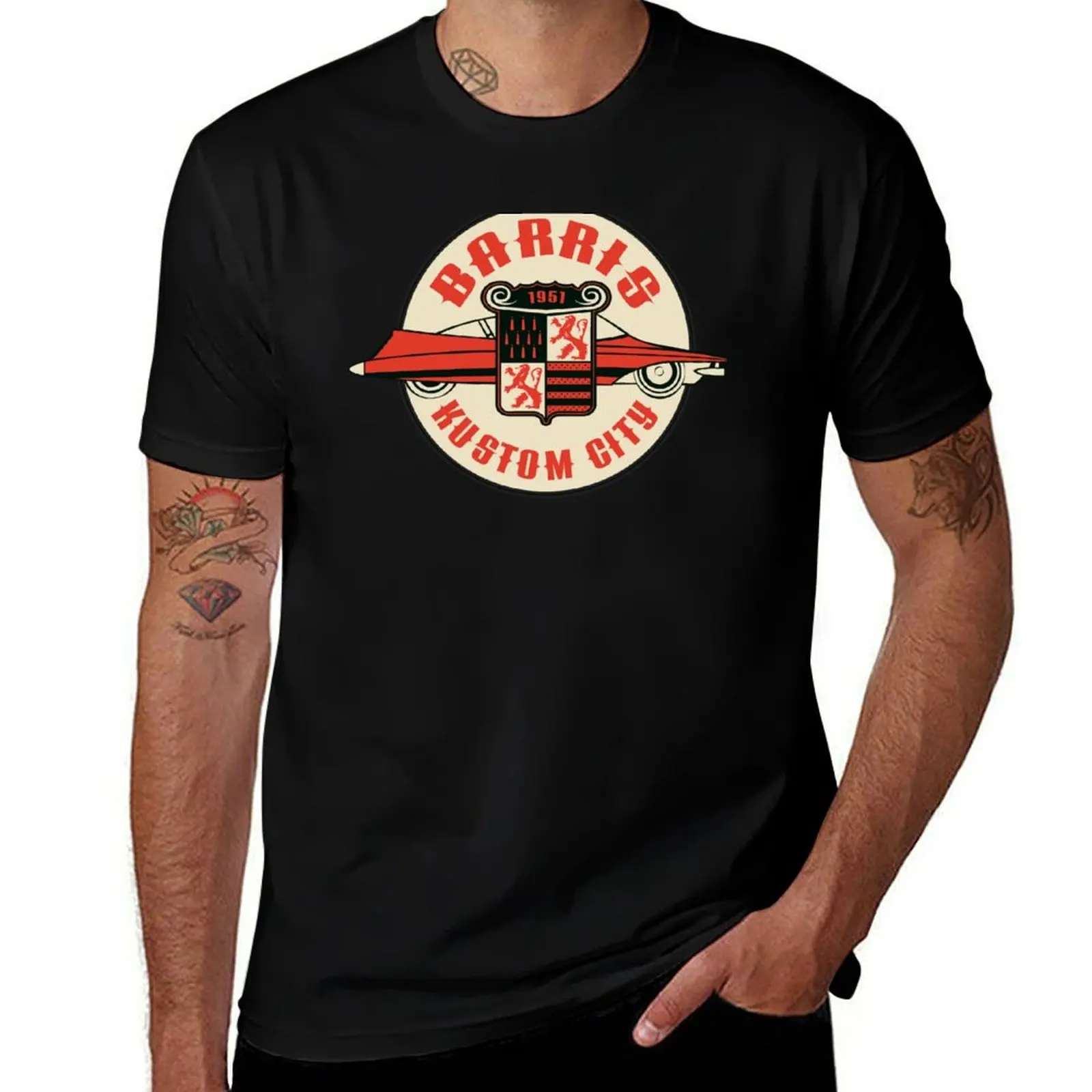 Barris Kustom City Logo T-Shirt t shirts for man graphic vintage T-Shirt