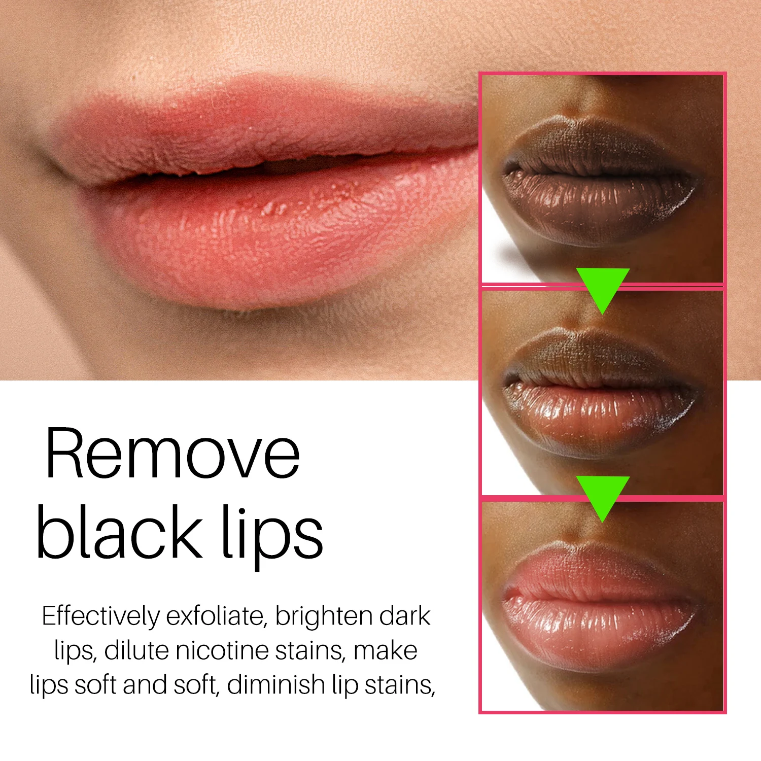 립 라이트닝 스크럽 밤 칙칙한 입술 제거 보습 색소침착 감소 항균 히알루론산 블랙 립 밝게 20g
