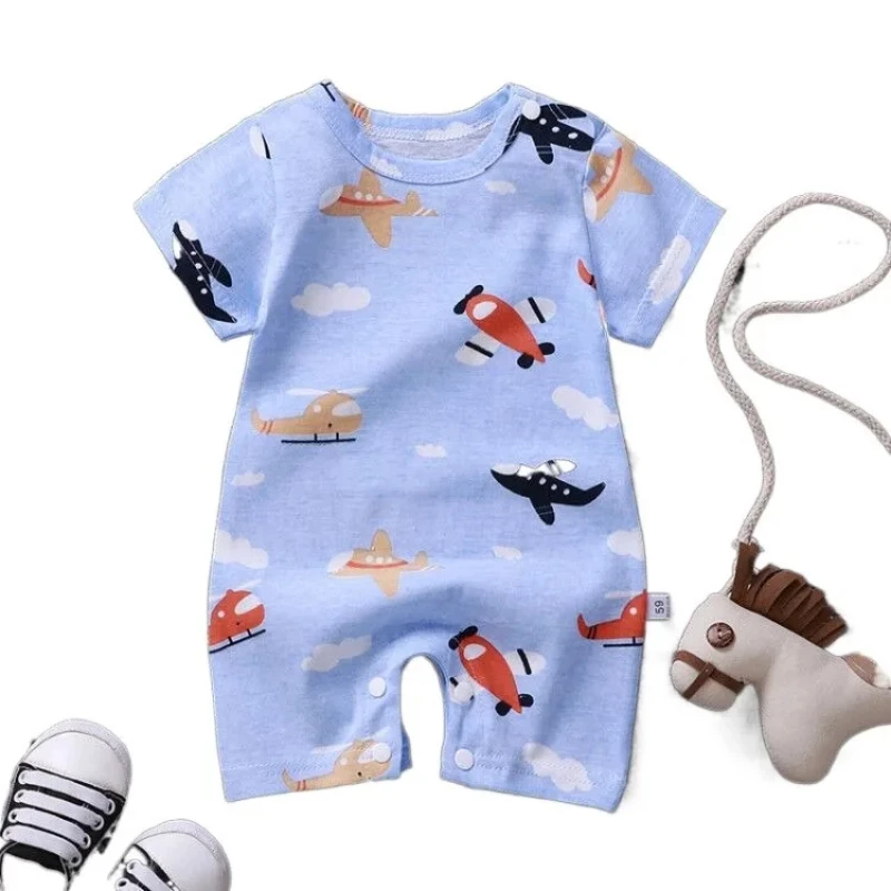 

Newborn 0-2 Years Baby Romper Jumpsuit Toddler Costume Baby Girl Pure Cotton Cartoon Baby Onesie Climbing Clothes