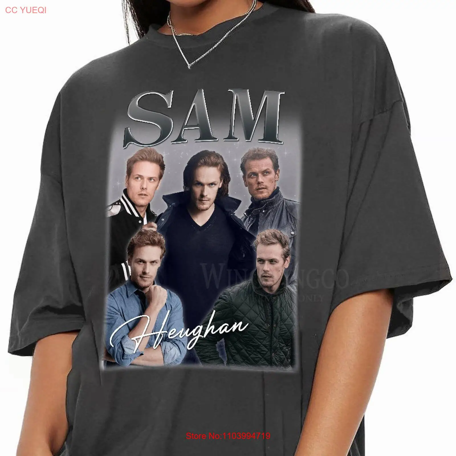 Sam Heughan Vintage Bootleg Tee, Sam Heughan Vintage Graphic Shirt