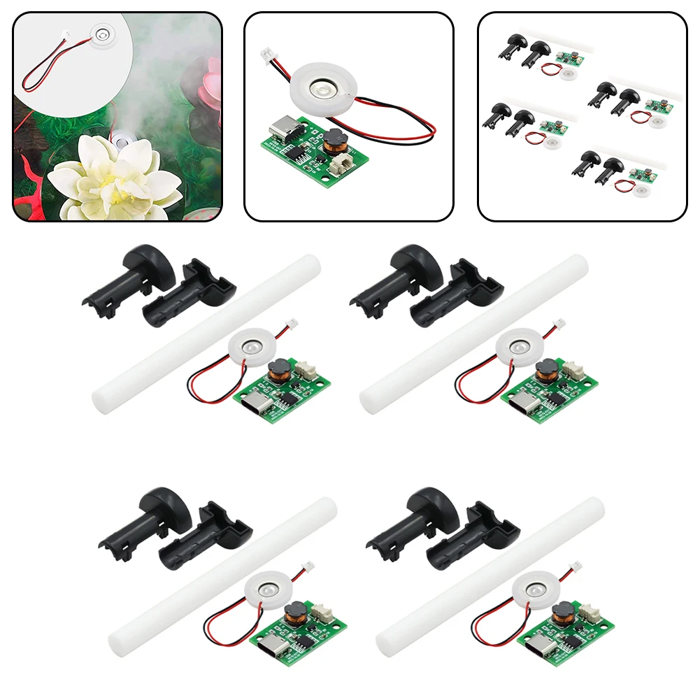 4pcs DC 5V Type-C Humidifier Module Spray No Switch Circuit Board Atomization Module Electrical Equipment Accessories